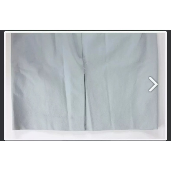 BANANA REPUBLIC Midi Ponte Sheath Dress V Neck Heather Light Blue Size 0 - NWT - Picture 11 of 12